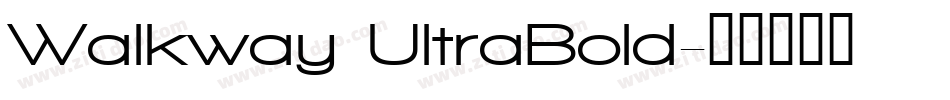 Walkway UltraBold字体转换